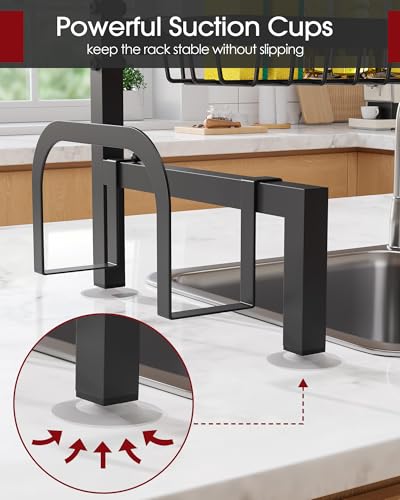 Over The Sink Dish Drying Rack (Black / Ultra - 6 Baskets)