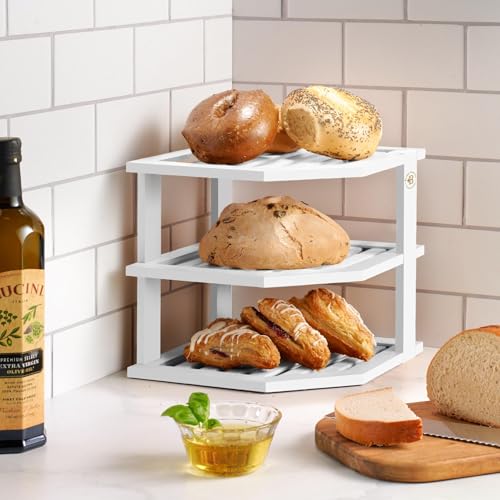White Plate Organizer for Cabinet
