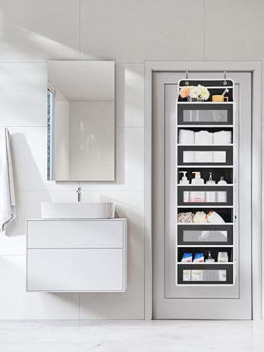 Over the Door Organizer for Pantry (Black / 2 Pack (Standard))