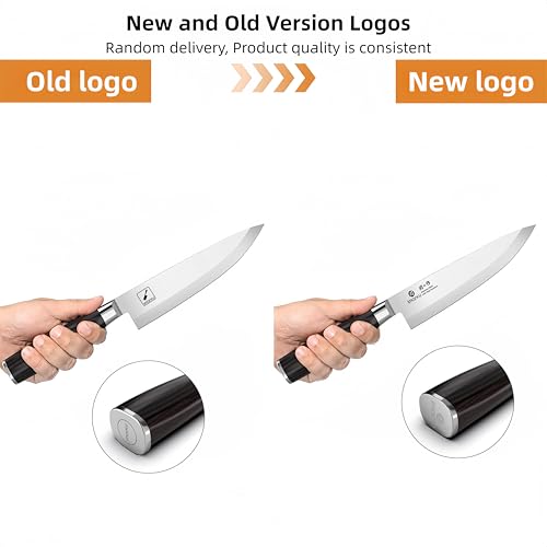 8 Inch Japanese Chef Knife (Classic Black)