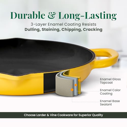 Enameled Cast Iron Skillet