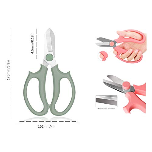Flower Scissors (Grey Green)