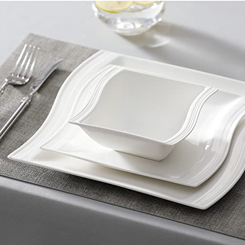 Plates and Bowls Sets (26 Piece(Service for 6) / Ivory White)