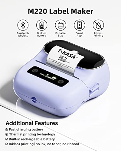 Label Maker Bluetooth Thermal Printer for Barcode