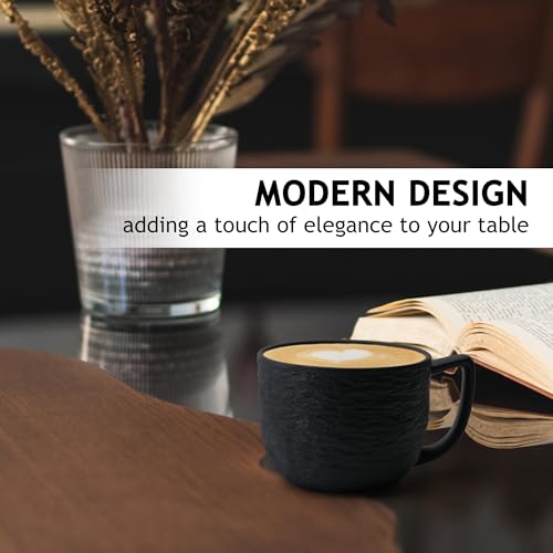 Coffee Mugs Set of 4 (Black)