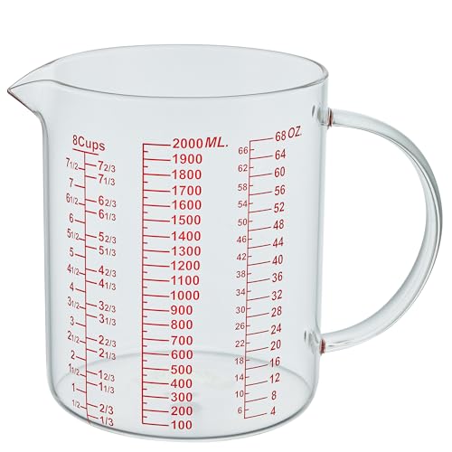 Glass Measuring Cup (2000ml/64OZ)