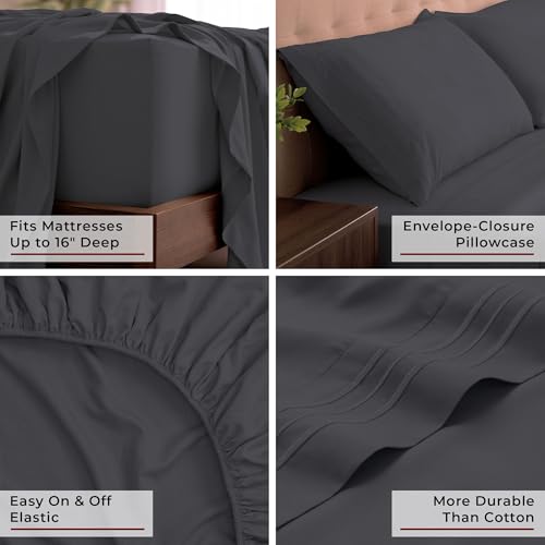 Iconic 4 Piece (1970 Charcoal / California King)