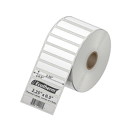 2.25" x .5" Thermal Labels (13840 Count)