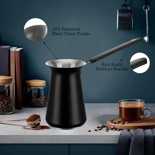 Turkish Coffee Pot Set (SET-Black)