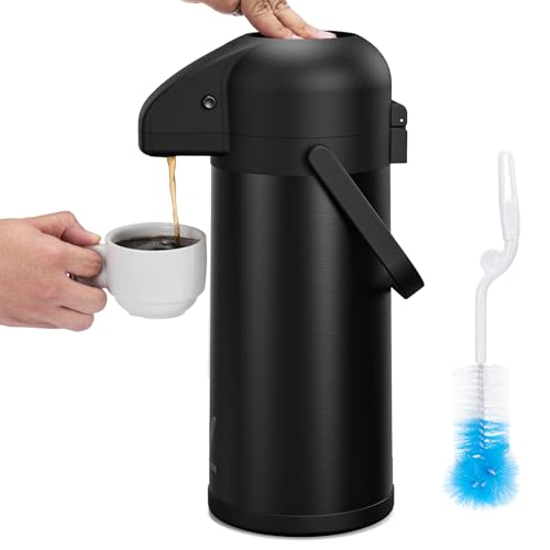 Coffee Carafe for Keeping Hot (102 Ounces / Black-1 Pack)