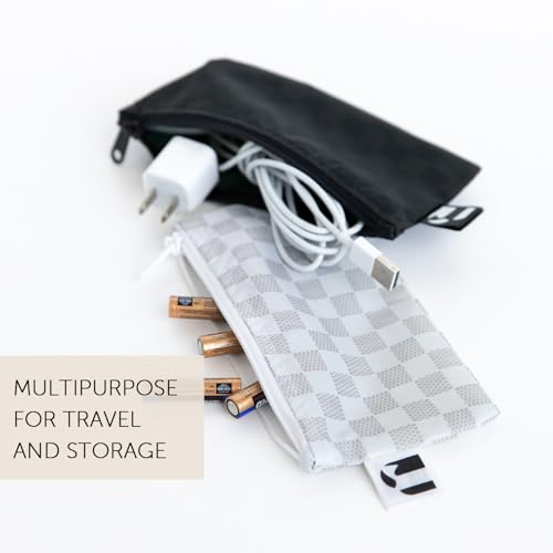 Roamio Reusable Sandwich and Snack Bags (Black & Off White)