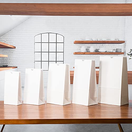Bag Tek 2lb Paper Bags 100 Disposable Lunch Bags (2 lb / White)