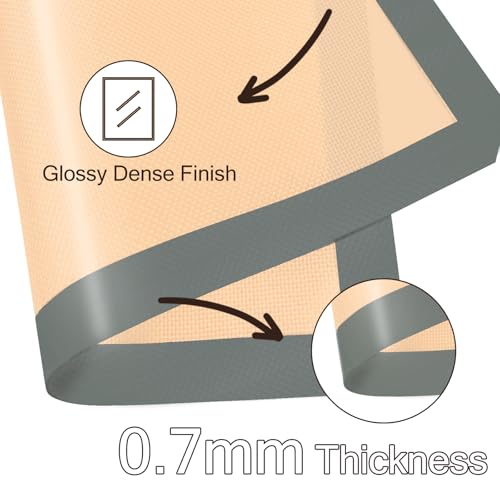 Silicone Baking Mat (Gray / 1Half&1Quarter&1Half Macaron Sheet)