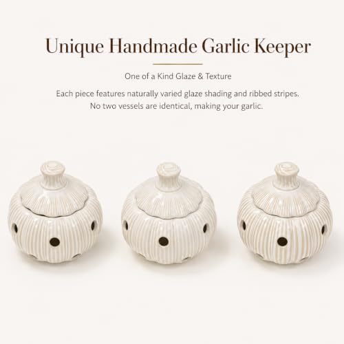 Ceramic Garlic Keeper for Counter
