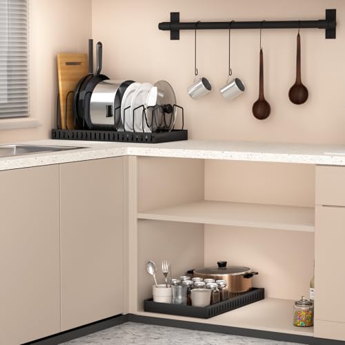 2 Pack 16.5" Deep Expandable Pots and Pans Organizer Under Cabinet (2 Pack)