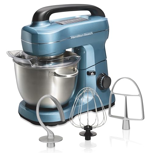 4 Qt Electric Stand Mixer With 7 Speeds (Blue / 4 Quarts)