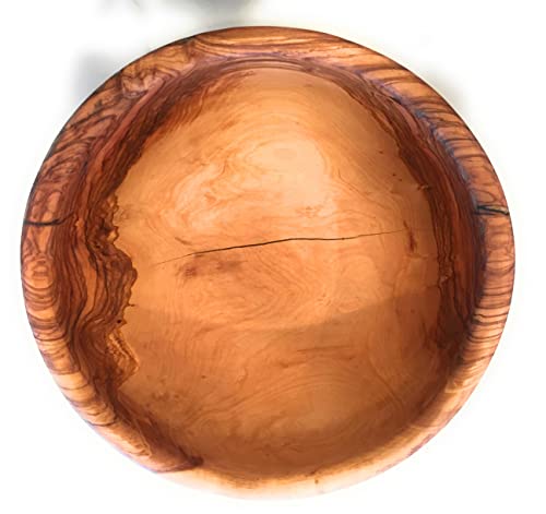 12" Artisan Olive Wood Serving Bowl (XXL 12 inch)