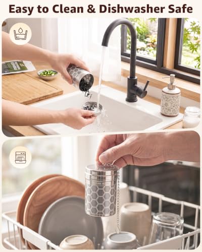 Tea Infusers Extra Fine Mesh Tea Strainers for Loose Tea (Small × 1 / Hexagon)