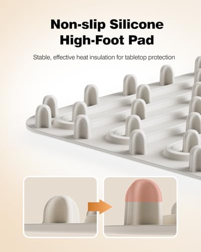 Food Warming Mat (18.5*12.8inch / Cream White)