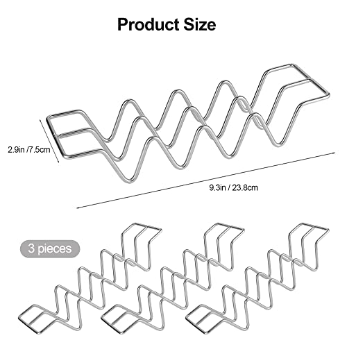 Stainless Steel Taco Holders set of 3