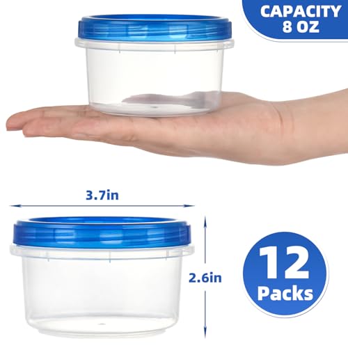 Freezer Storage Containers (8oz-12 pack)