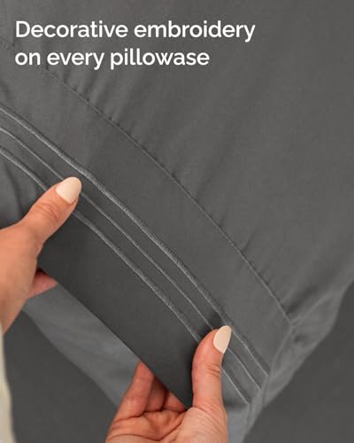 Twin XL 3 Piece Sheet Set (07 - Charcoal / Twin XL)