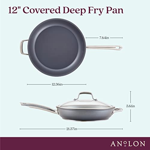 Accolade Forged Hard Anodized Nonstick Deep Frying Pan (Skillet (12"))