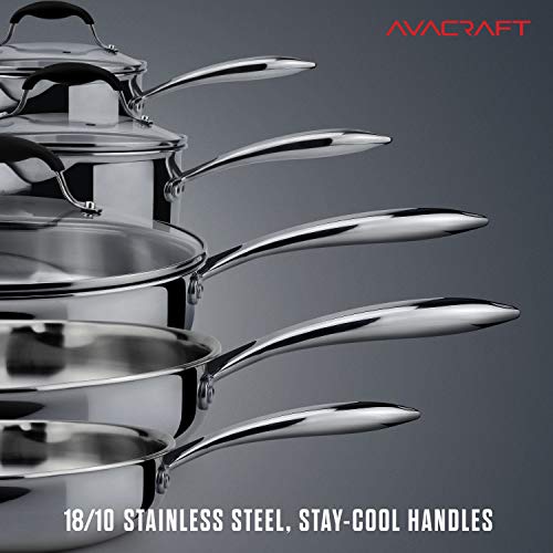10 Piece 18 10 Stainless Steel Cookware Set