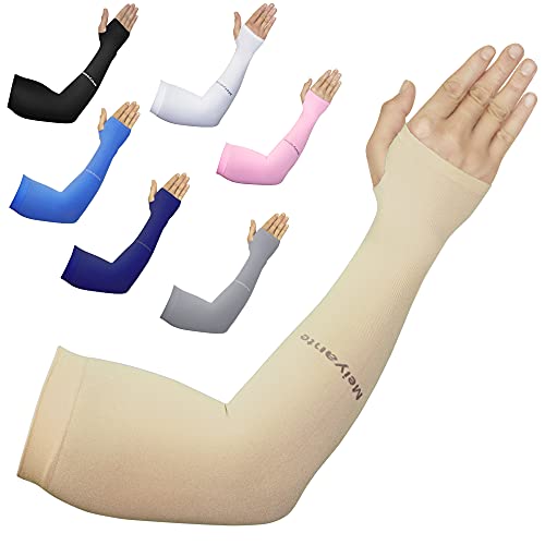 Gardening Arm Sleeves for Women (Beige-palm)