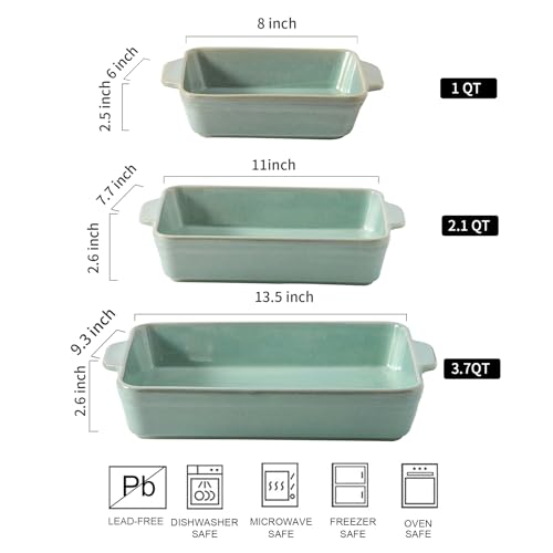 9x13 Baking Dish Set (Turquoise)
