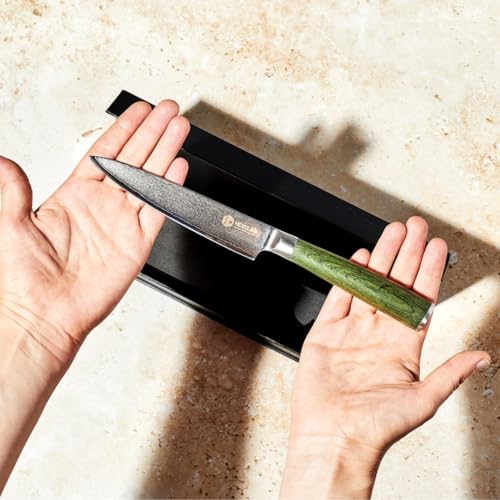 5" Japanese Damascus Stainless Steel Utility Knife