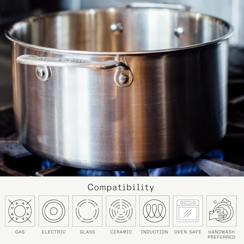 Cookware 12 Quart Stainless Steel Stock Pot With Lid (12 QT - Stock Pot)