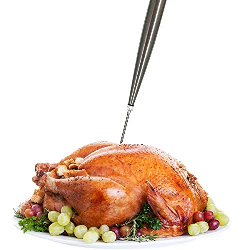304 Stainless Steel Turkey Baster Syringe Injector Needle With Cleaning Brush