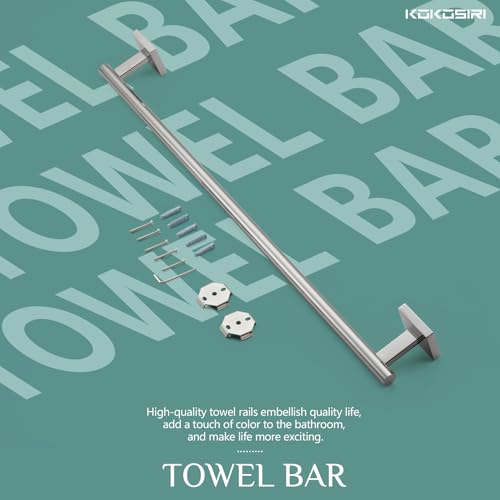 Bath Towel Bar Bathroom Towel Holder for Toilet Kitchen 24 Inch Necklace Holder Chrome Stainless Steel B4005CH (Polished Chrome / 24-Inch)