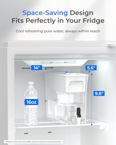 WFD-02W 35-Cup Water Filter Dispenser, Fluoride Reduction, White (White)