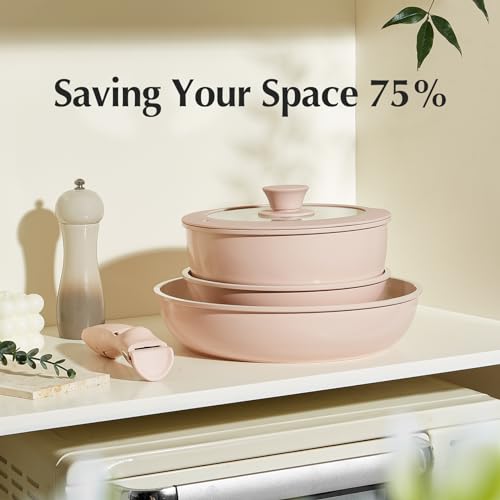 Ceramic Cookware Set (Pink)