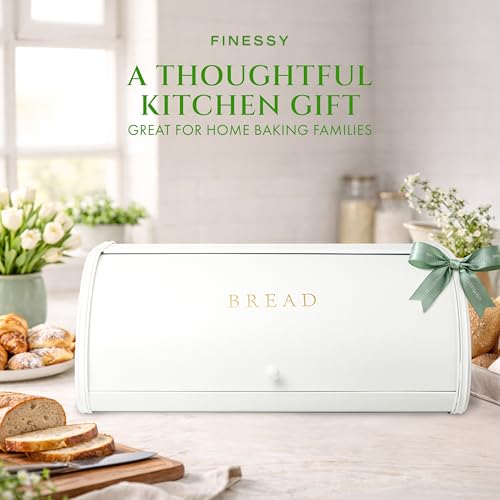 Large Bread Box Roll Top (Family-Size Luxe White)