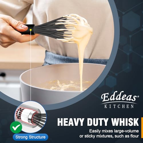 Whisks For Cooking Up To 500°F Silicone Whisk tool Non (3 Count)