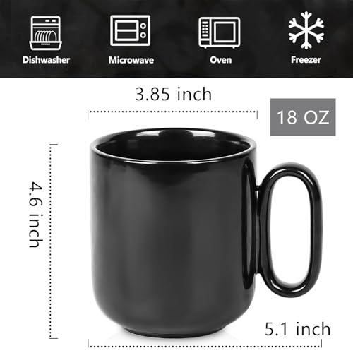 Ceramic Coffee Mug Set (Black)