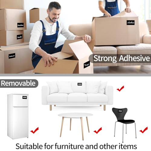 Removable Colored Labels Stickers