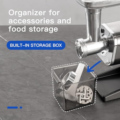 Electric Meat Grinder (Stainless Steel Sliver)