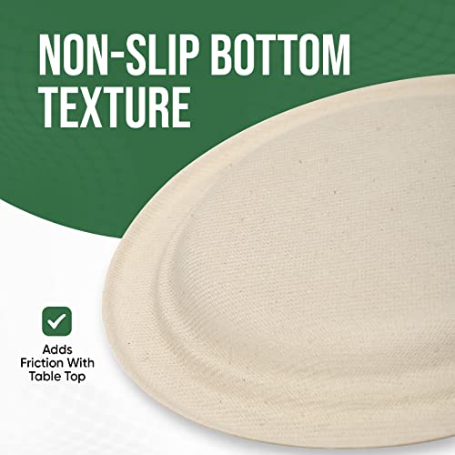 6 inch Paper Plate 100 Pack Small Disposable (Brown / 6 IN)