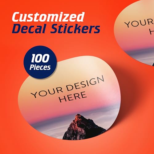 100 Custom Vinyl Stickers (100 Count)