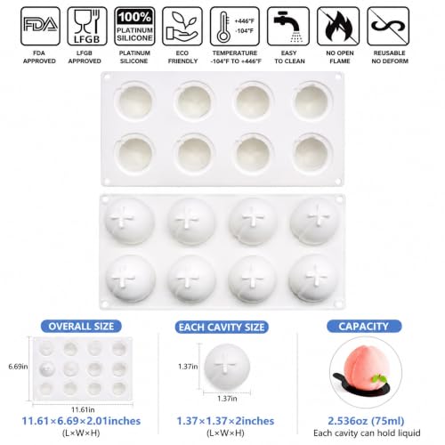 Peach Silicone Mold for Baking Mousse Cake