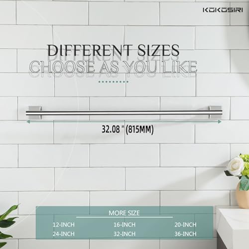 32'' Towel Bar Bathroom Towel Holder for Bath Kitchen Toilet 32 Inch Necklace Holder Chrome Stainless Steel B4005CH (Polished Chrome / 32-Inch)