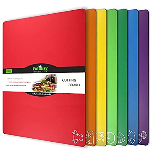 Plastic Cutting Boards for Kitchen (Multi colors)