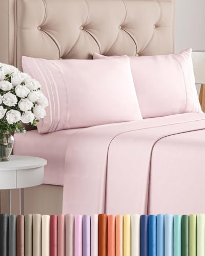 Full Size 4 Piece Sheet Set (30 - Lavender Pink / Full)