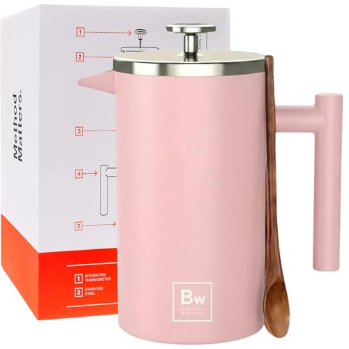 French Press Coffee Maker (Pink)