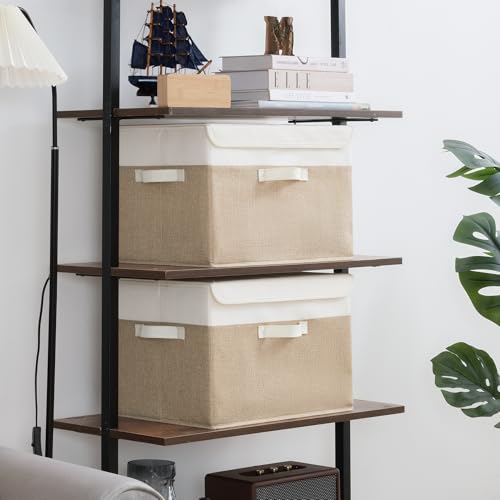 Memory Keepsake Storage Box (White/Khaki / Extra Large-2 Pack)