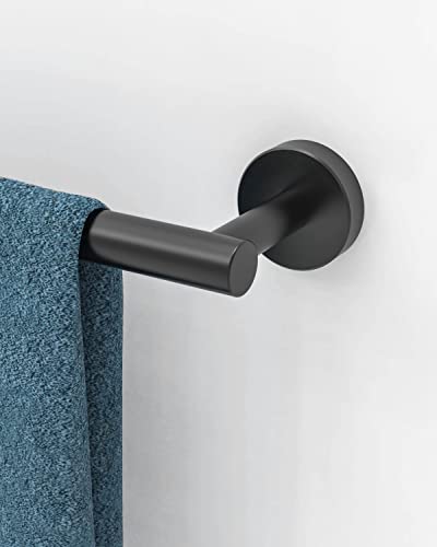 24 Inch Towel Bar Black Towel Rack for Bathroom Kitchen Towel Holder SUS304 Stainless Steel RUSTPROOF Wall Mount Total Length 26 inch (Matte Black / 24 inch(Center to Center))